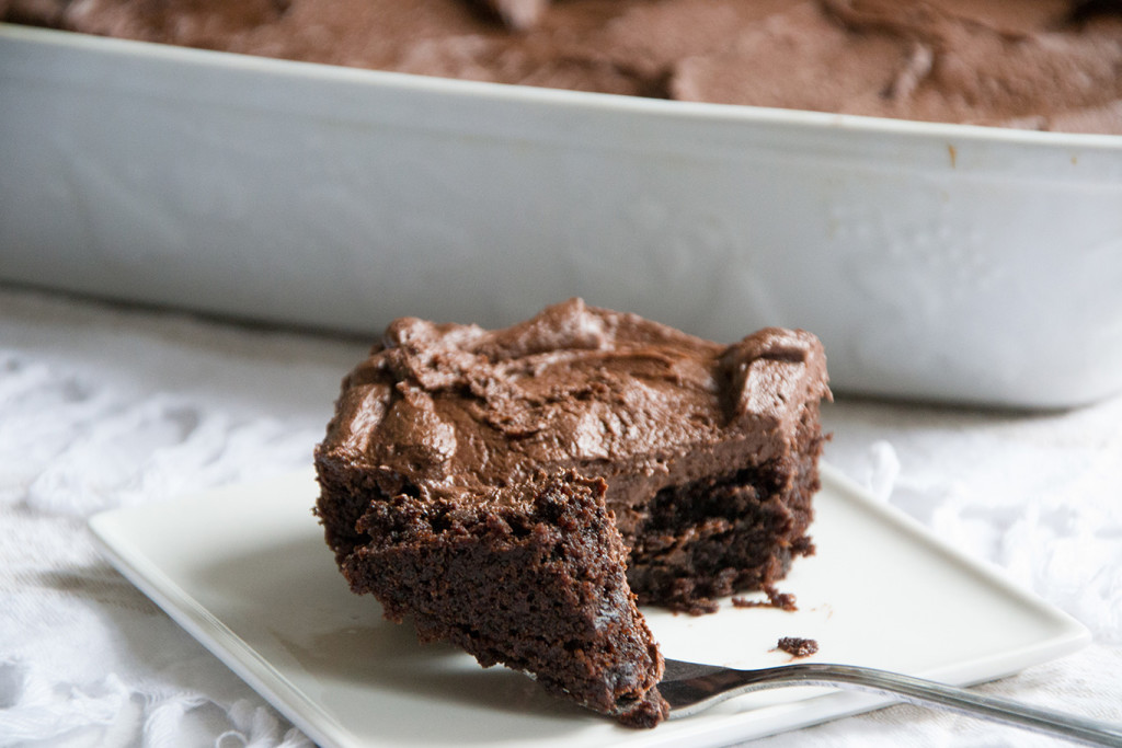 Best Brownie with Chocolate Frosting - Chateau Elma