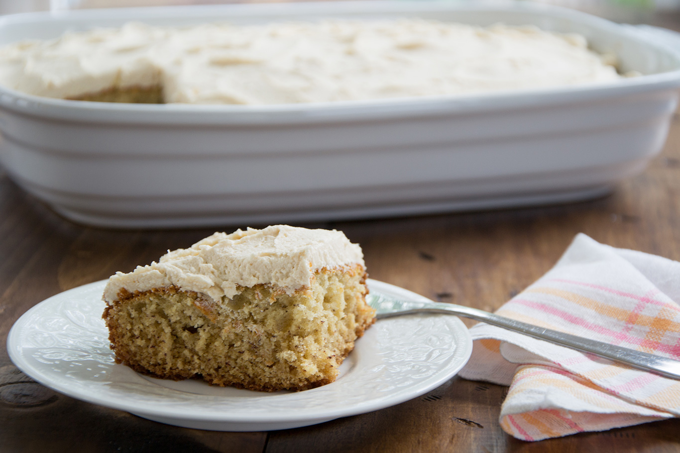 Banana Cake with Peanut Butter Frosting - Chateau Elma